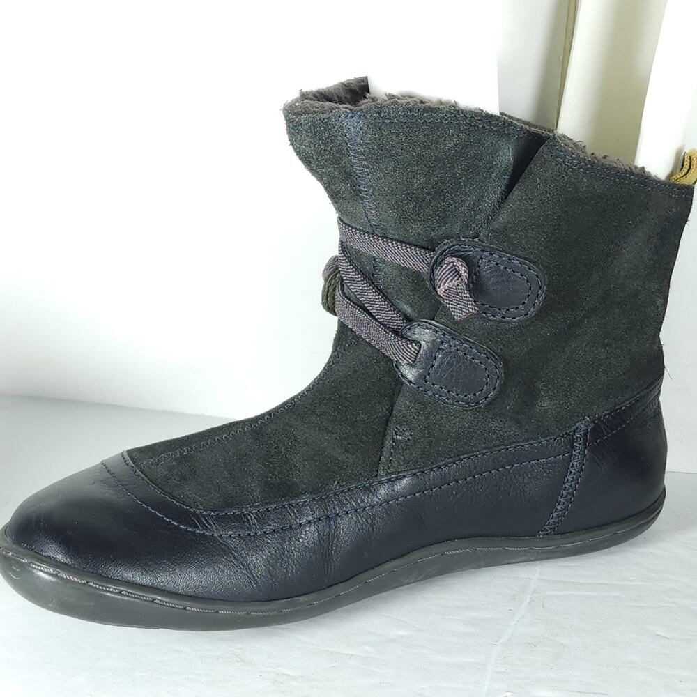 Camper Women's Beetle US5,5-6 EU36 Green Leather LaceUp Lightweight Ankle Boots - Picture 7 of 16